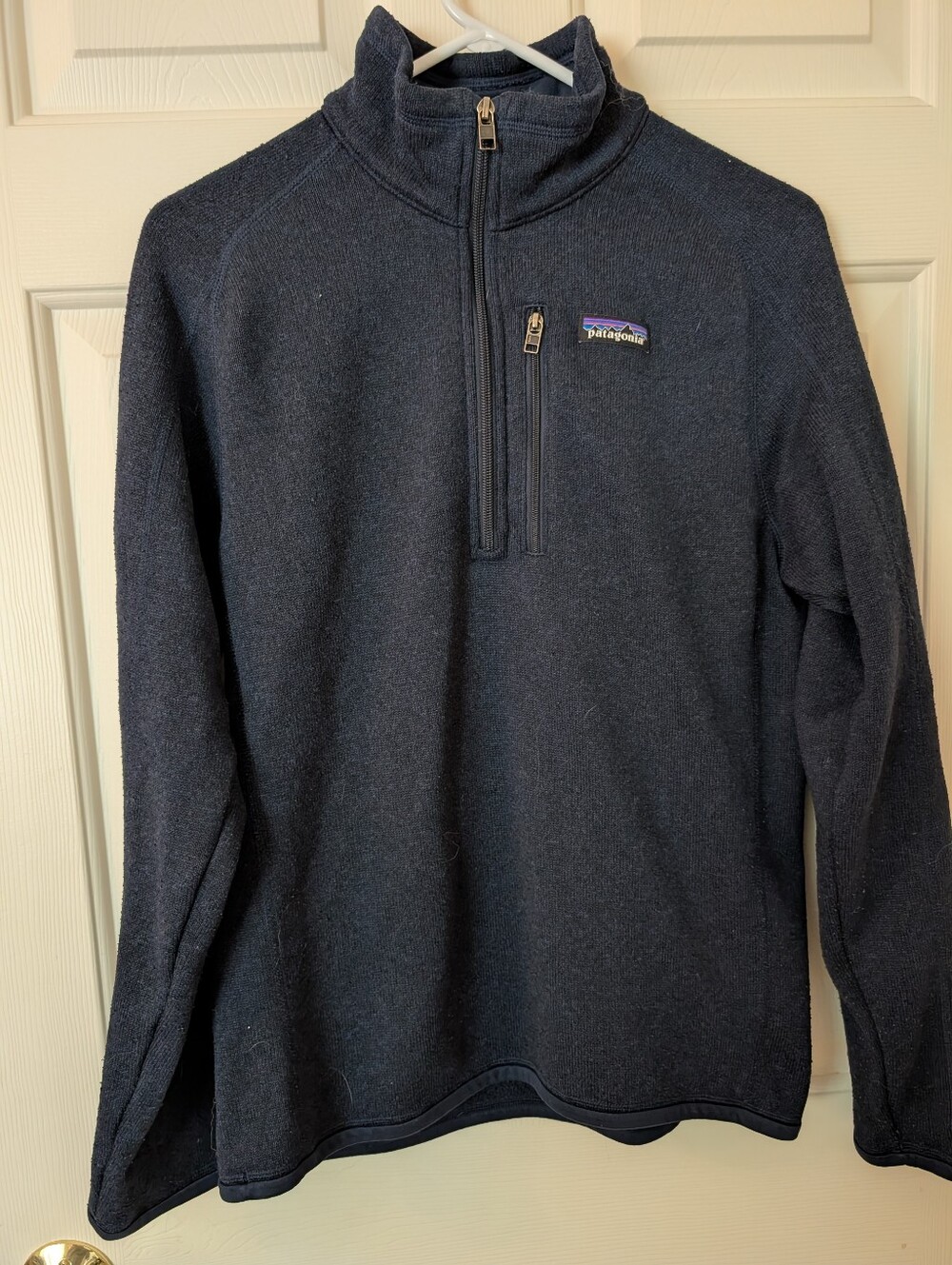 Patagonia Men's Better Sweater 1/4-Zip Fleece Pullover Blue Size Small